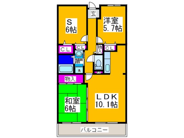 ノイ初芝の物件間取画像